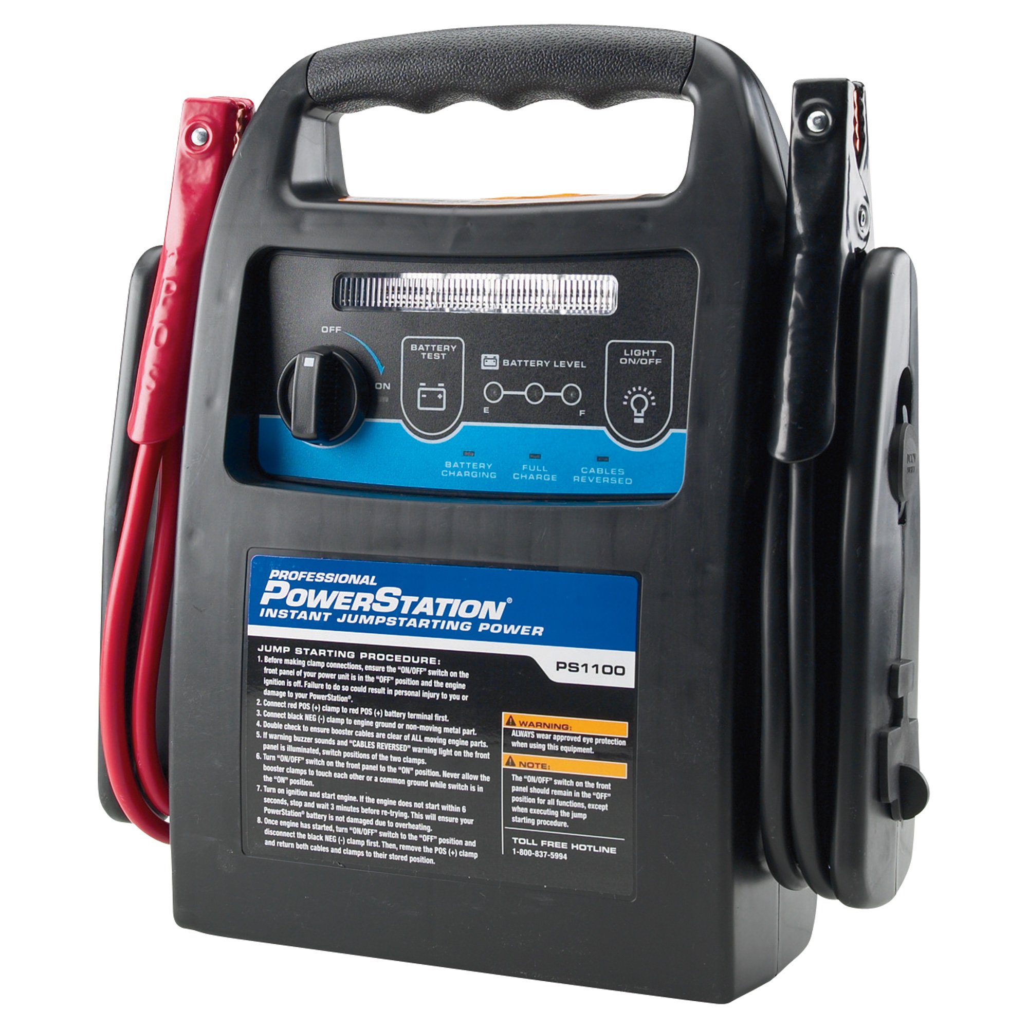 PowerStation Professional Jumpstarter with Integrated Air Compressor, Model# PS1100